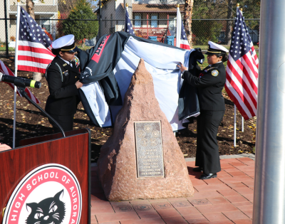 Memorial Unveiling for East Aurora Veterans