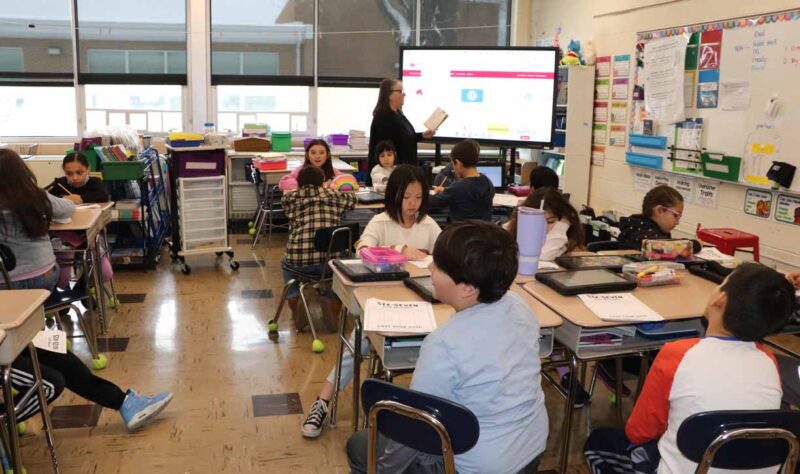 Mystery book activity on the 67th day of school